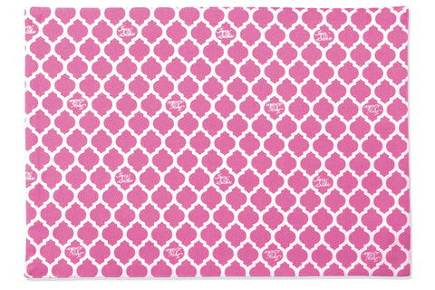 Pink Quatrefoil Placemat - Set of 4