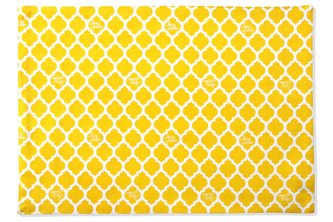 Yellow Quatrefoil Placemat - Set of 4